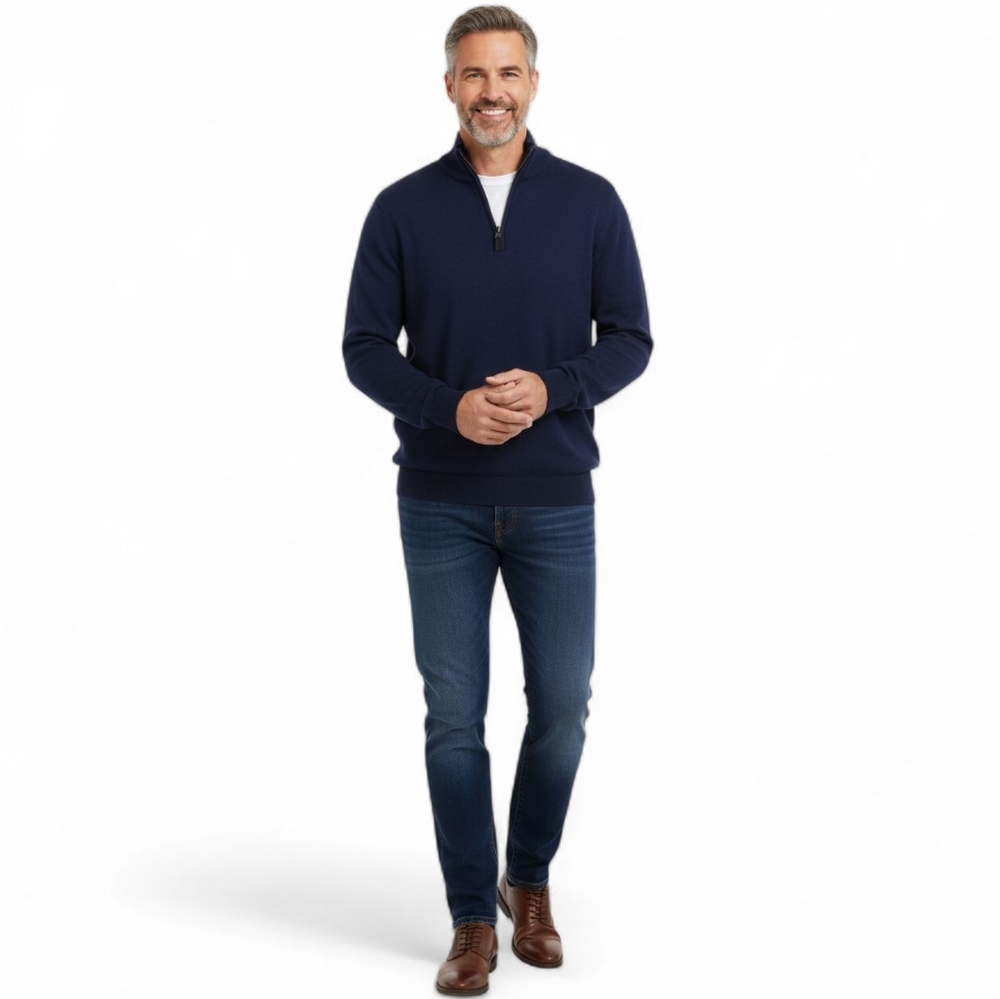 Robert Graham Designer ¼ Zip Sweater Men's L